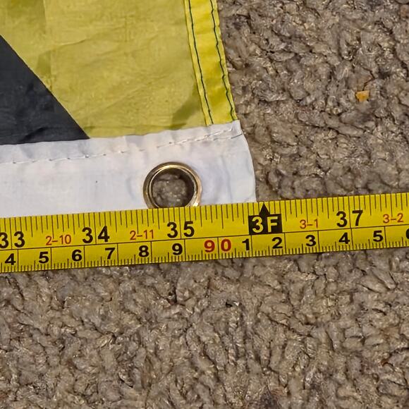 Jamaica National Flag 5x3 FT Black Green Gold Banner with Grommets - Picture 6 of 10